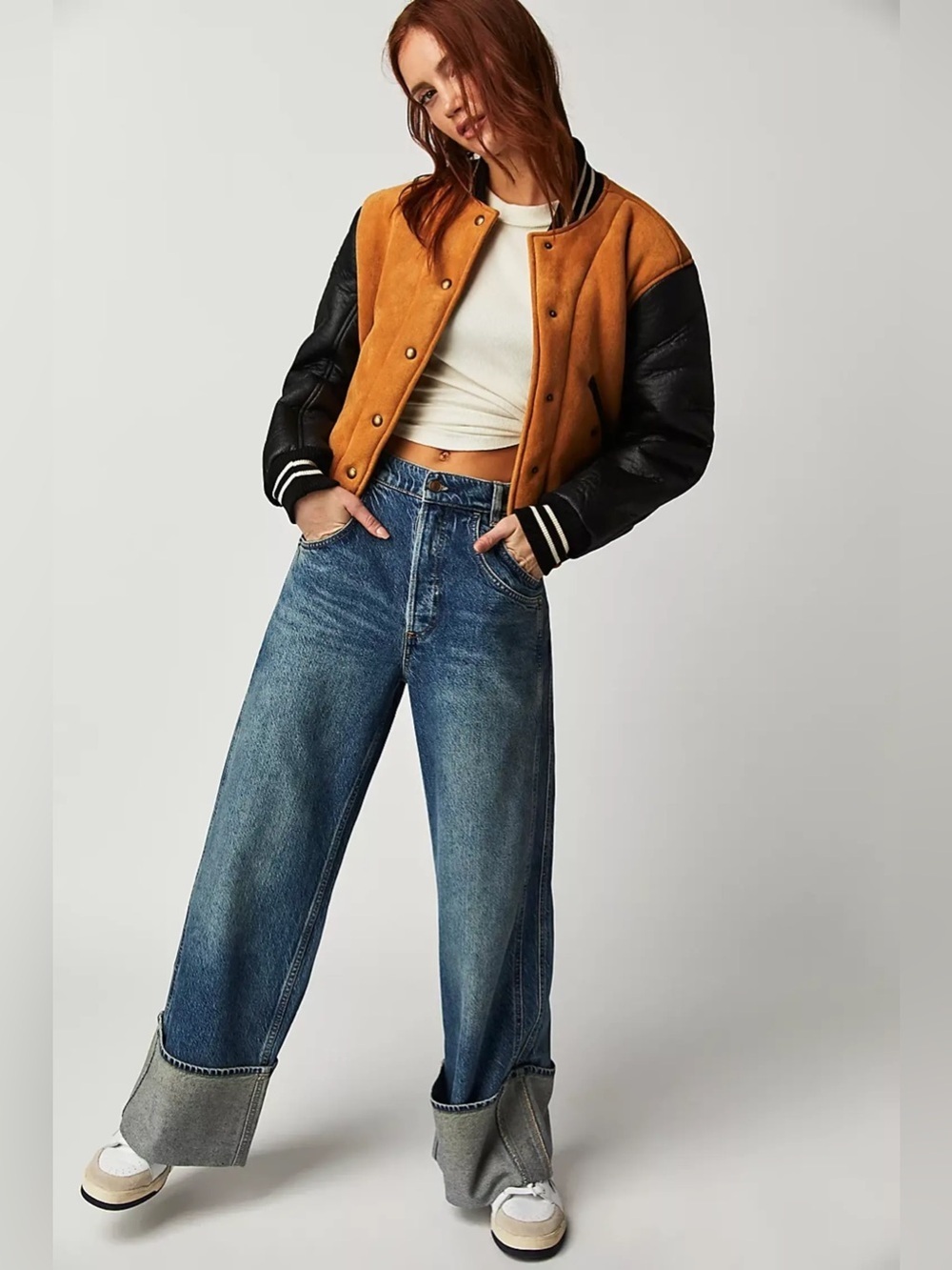 Free People Final Countdown Cuffed Low-Rise Jeans - Picture 5 of 11
